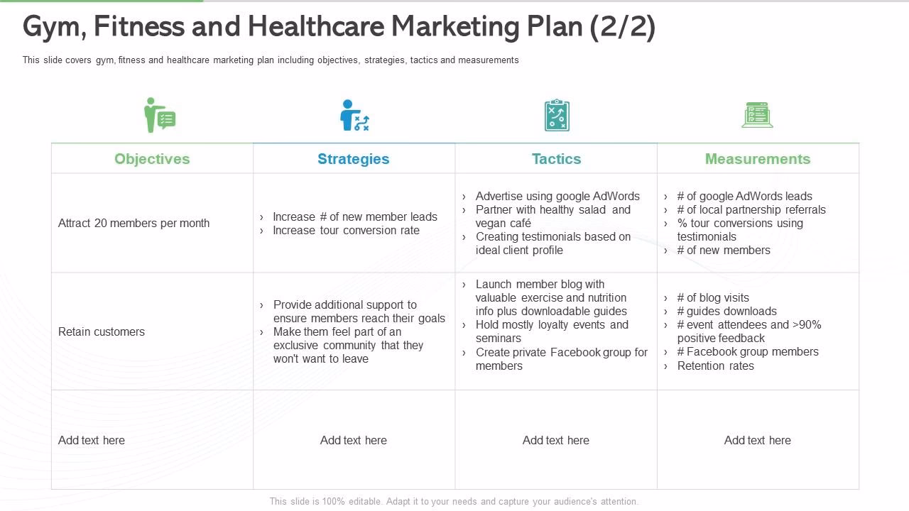 What is a gym business plan template?