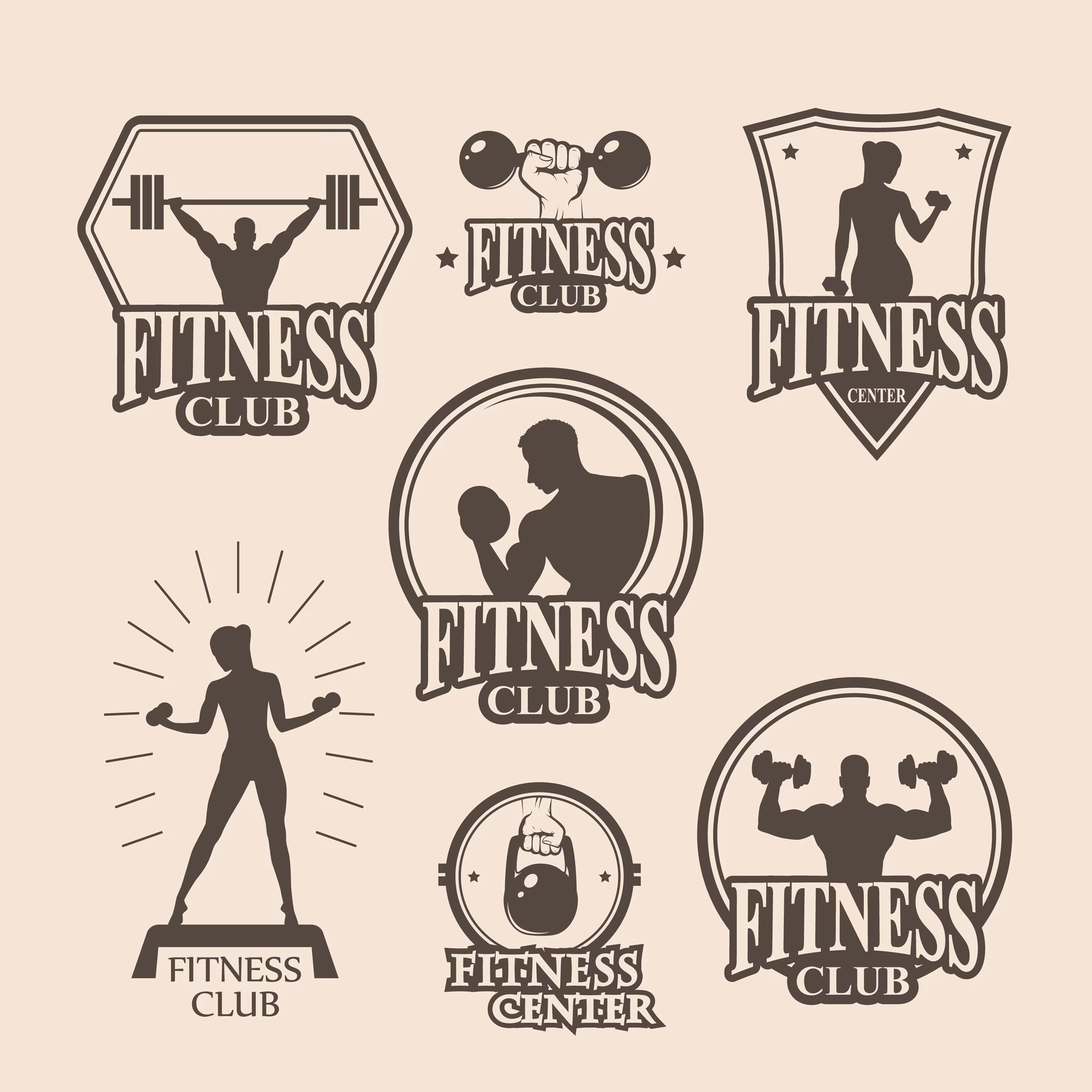 How do I download a fitness logo?
