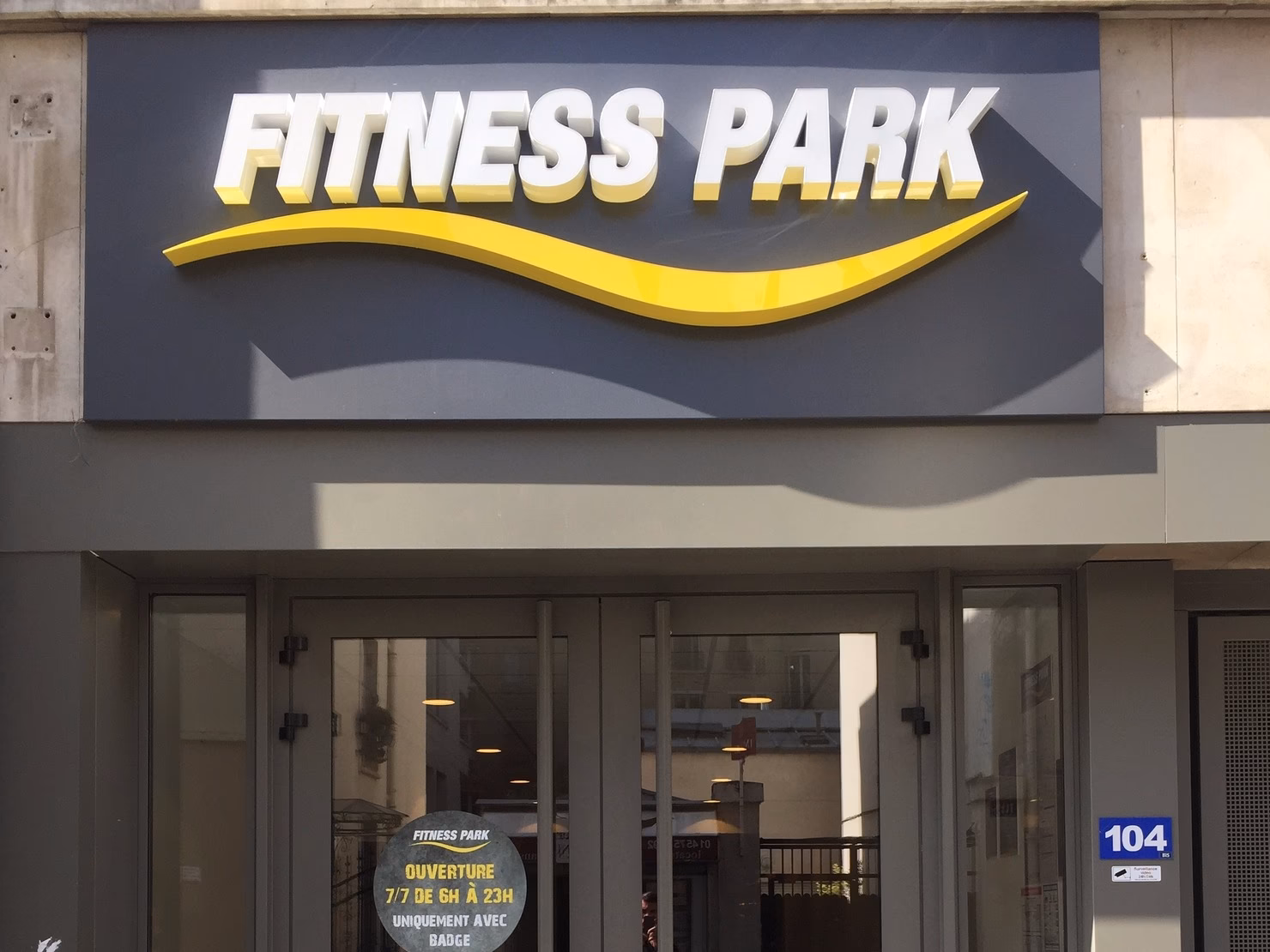 Où se trouve le club de sport fitness Park Paris-Théâtre ?