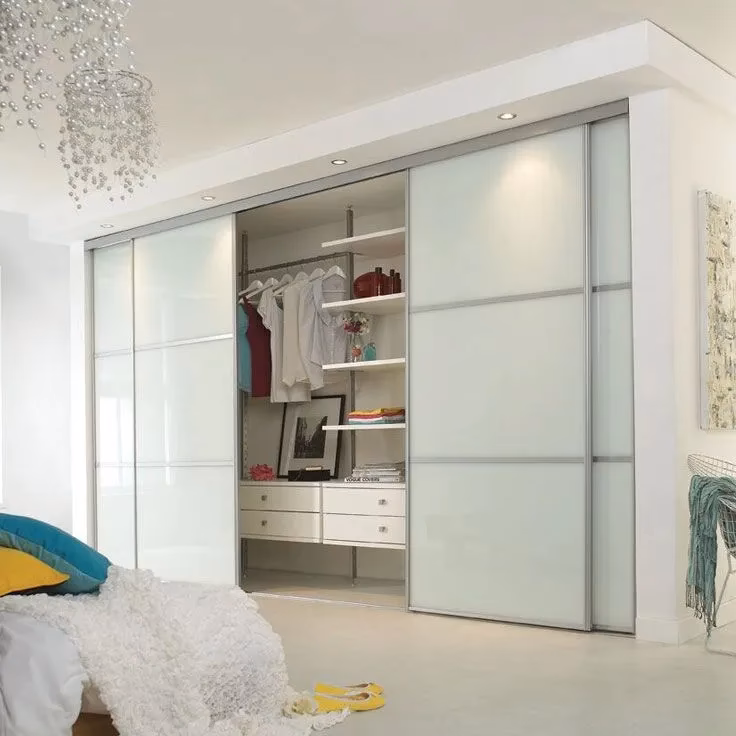 How do I design a fitted wardrobe with sliding doors?