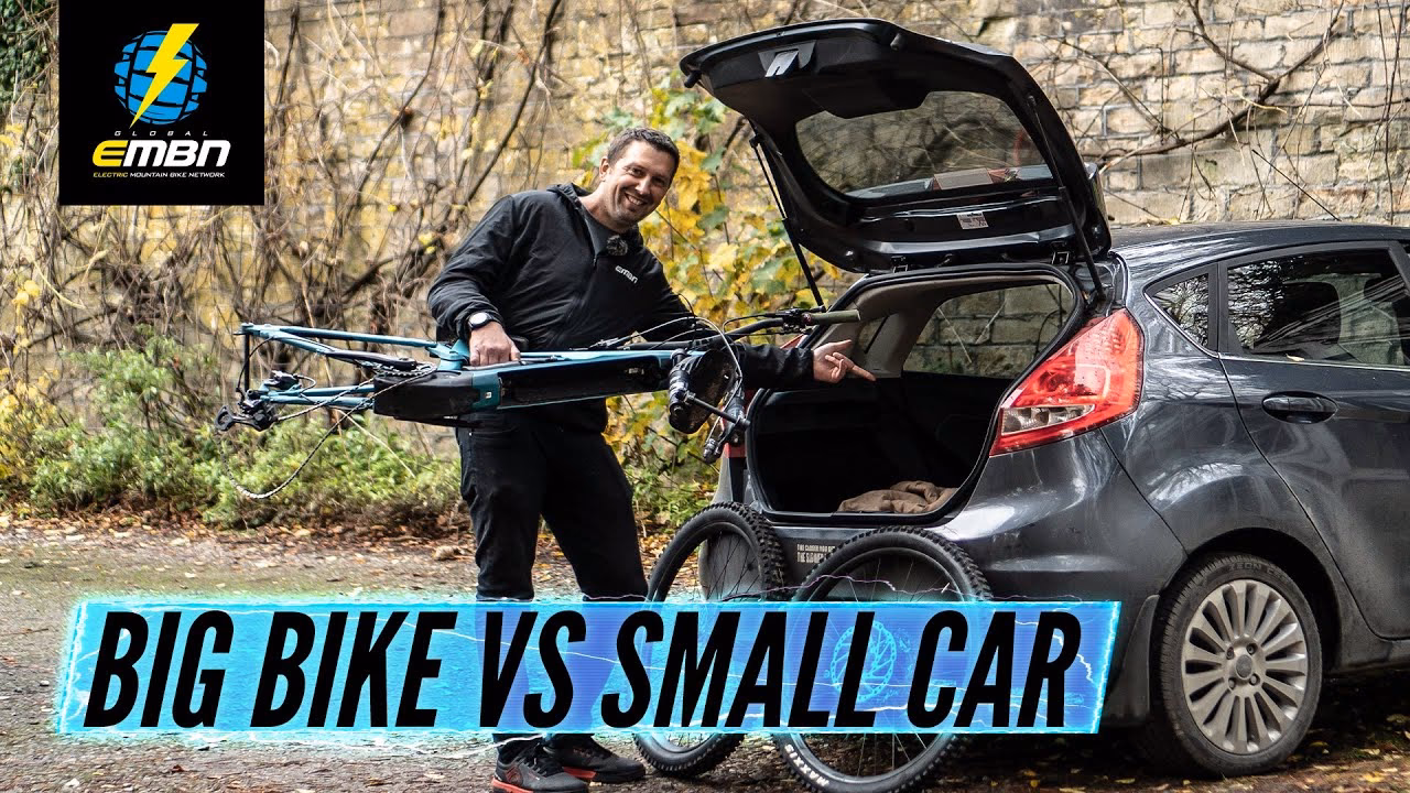 How do you fit a bike into a car?