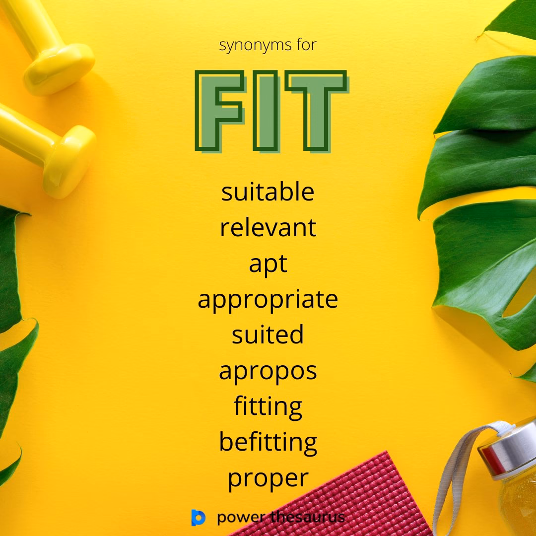 What does fitting mean?