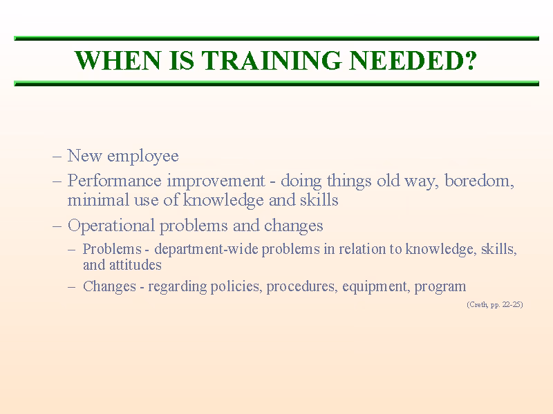 What are mandatory training requirements?