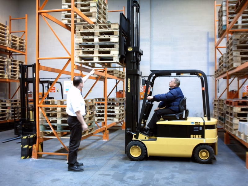 What is in-house forklift training?