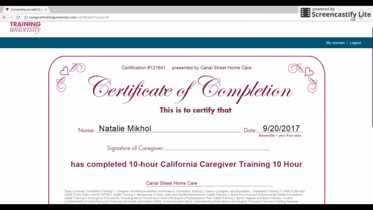 How can I get a Care Certificate for free?