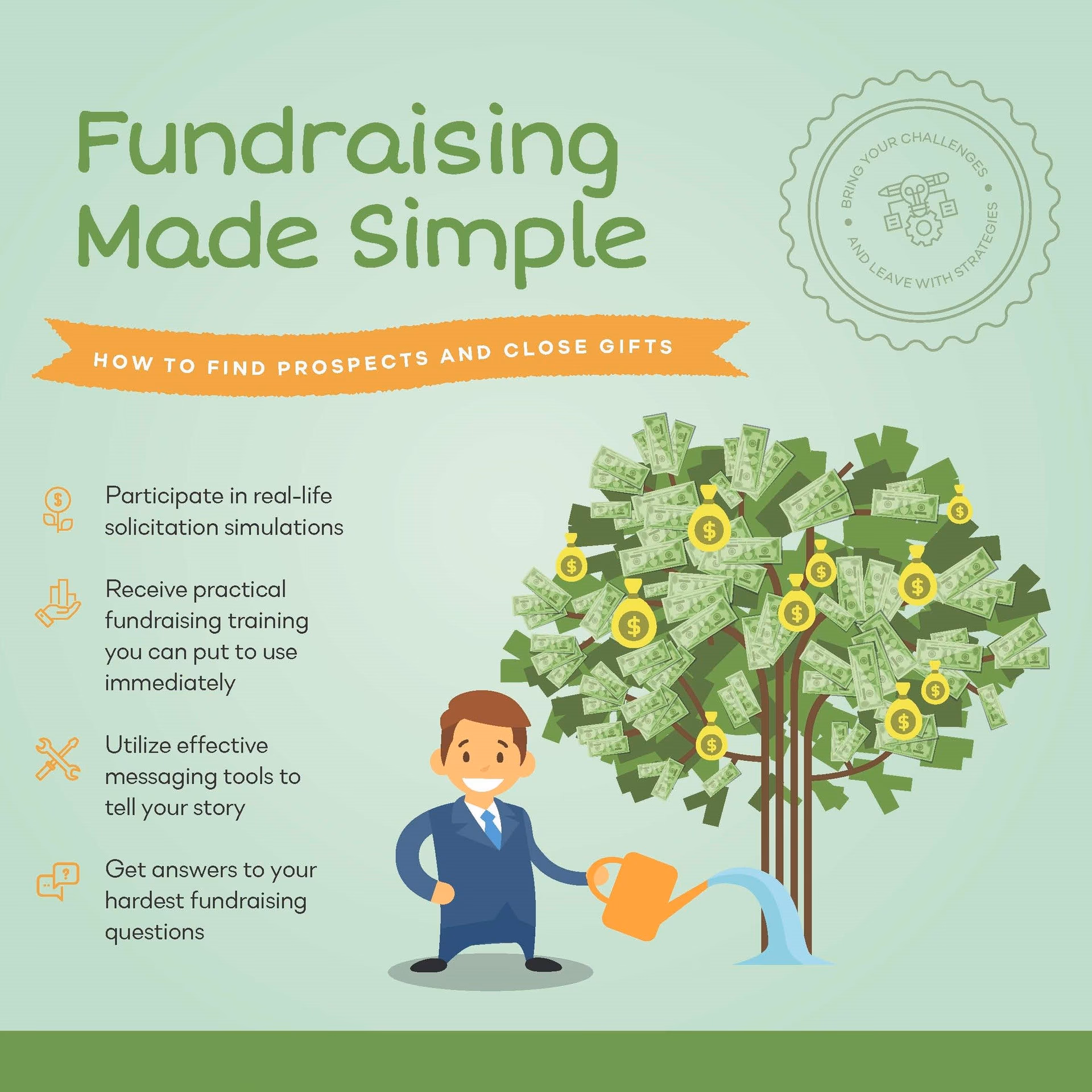 What can I learn in a fundraising course?