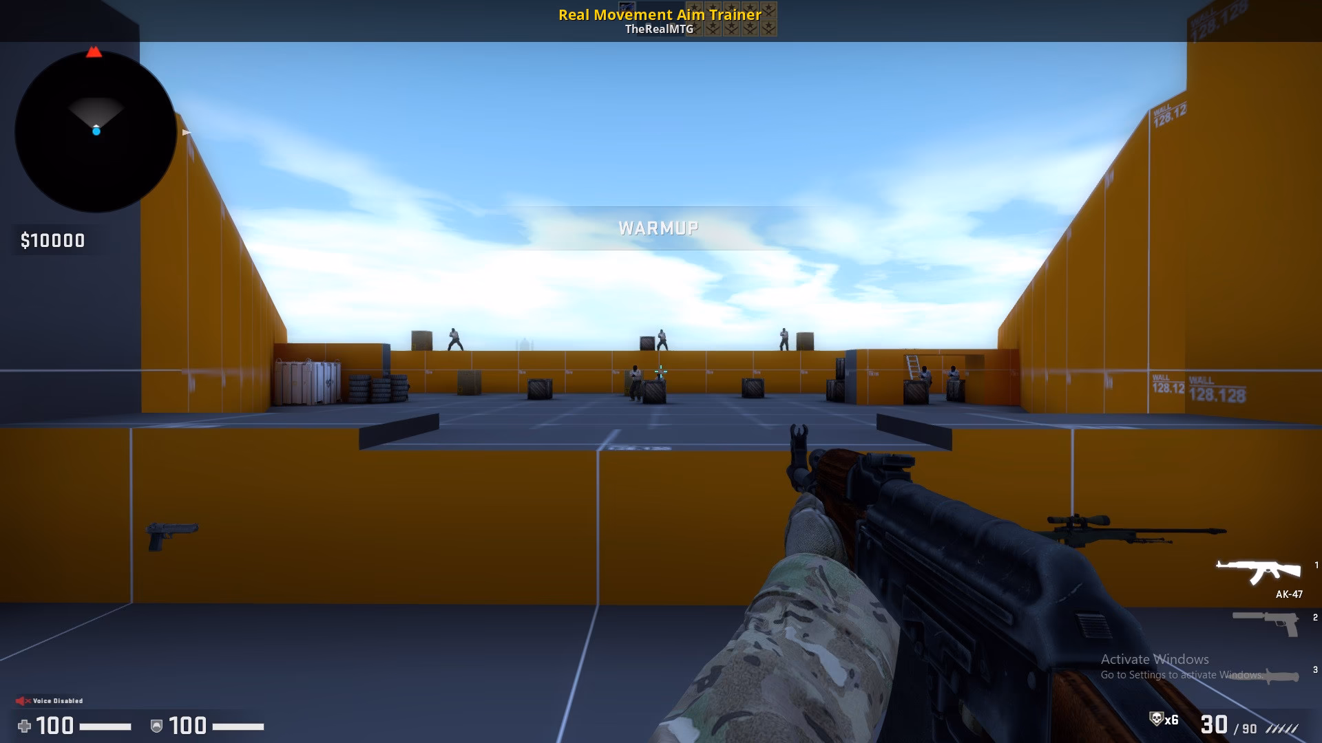 How many training maps for Counter-Strike Global Offensive?