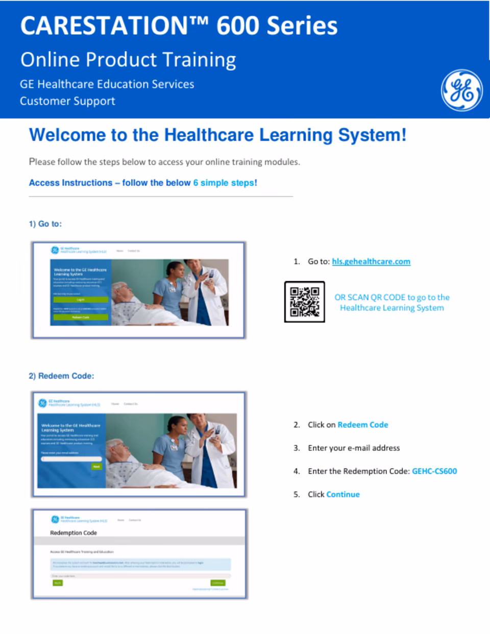Does GE offer site specific training?