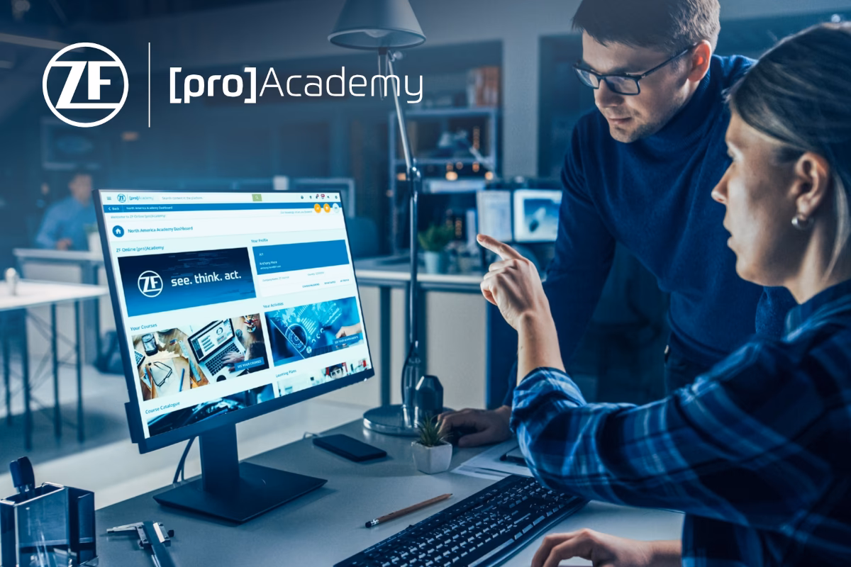 How do I register for ZF aftermarket online training courses?