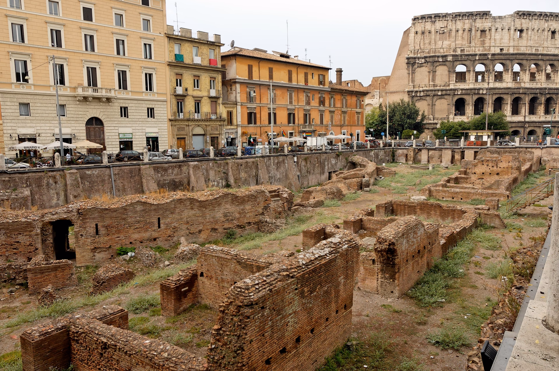 What is a Roman gladiator school?