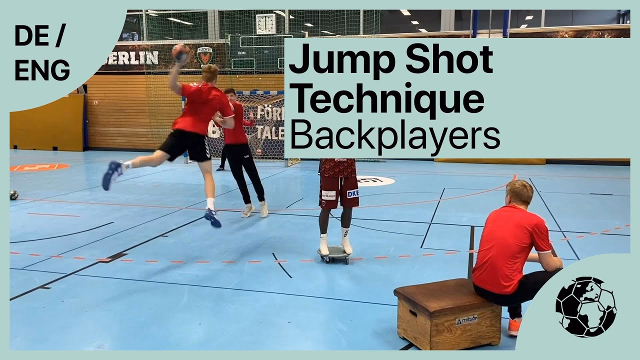 How do you do a jump shot in handball?