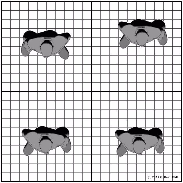 How many people per square metre?