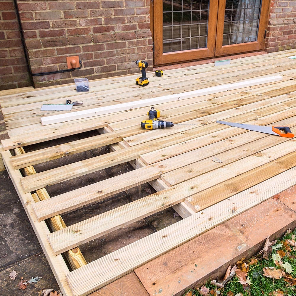 Can you build a deck next to a house?