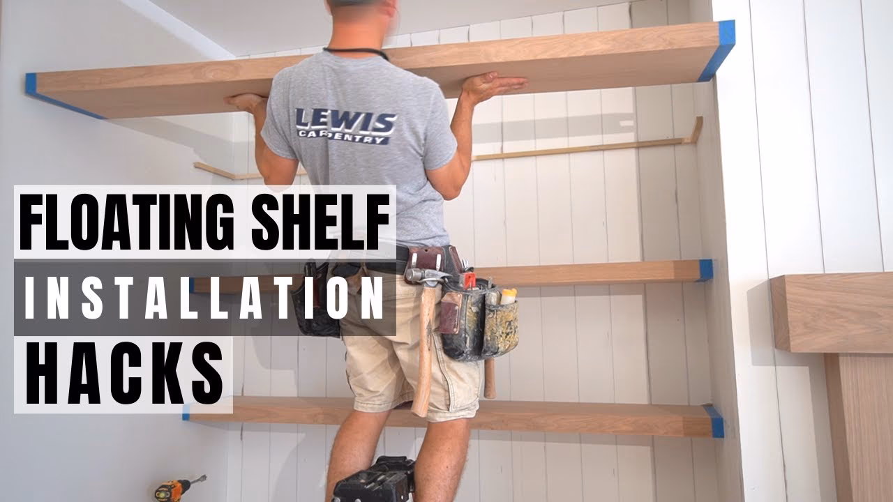 How do I install a pine floating shelf?