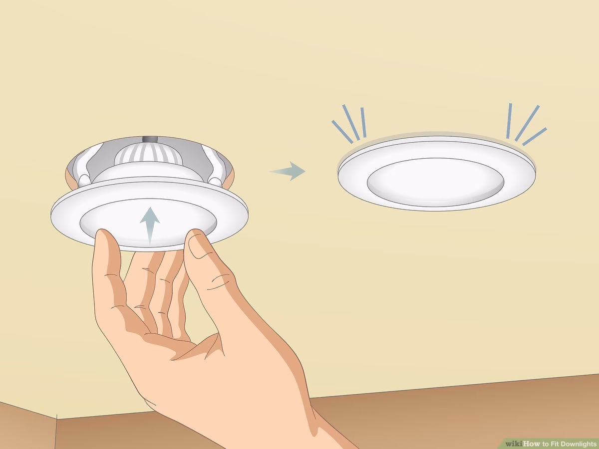 How do you install recessed spotlights?
