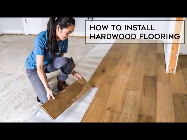 How do you lay a wood floor?