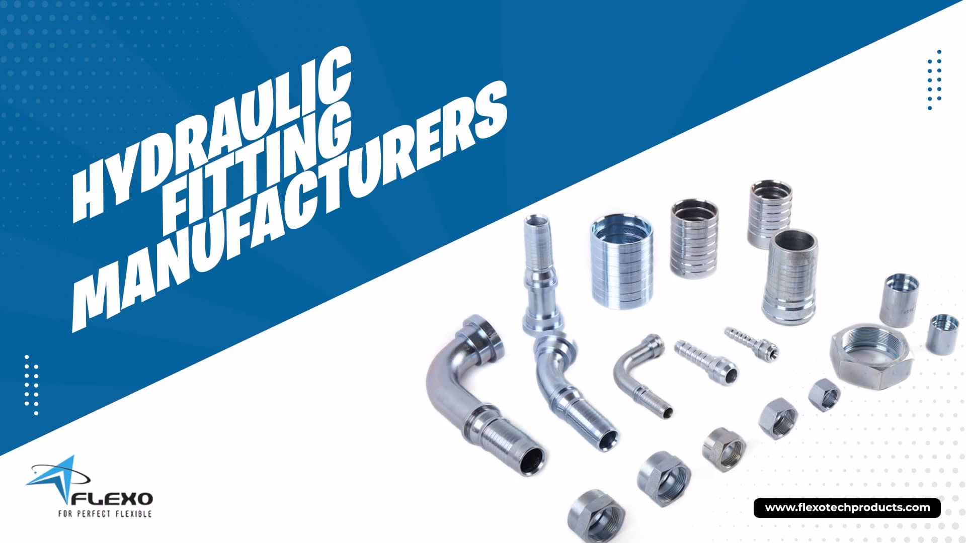What types of hydraulic adapter fittings are available?