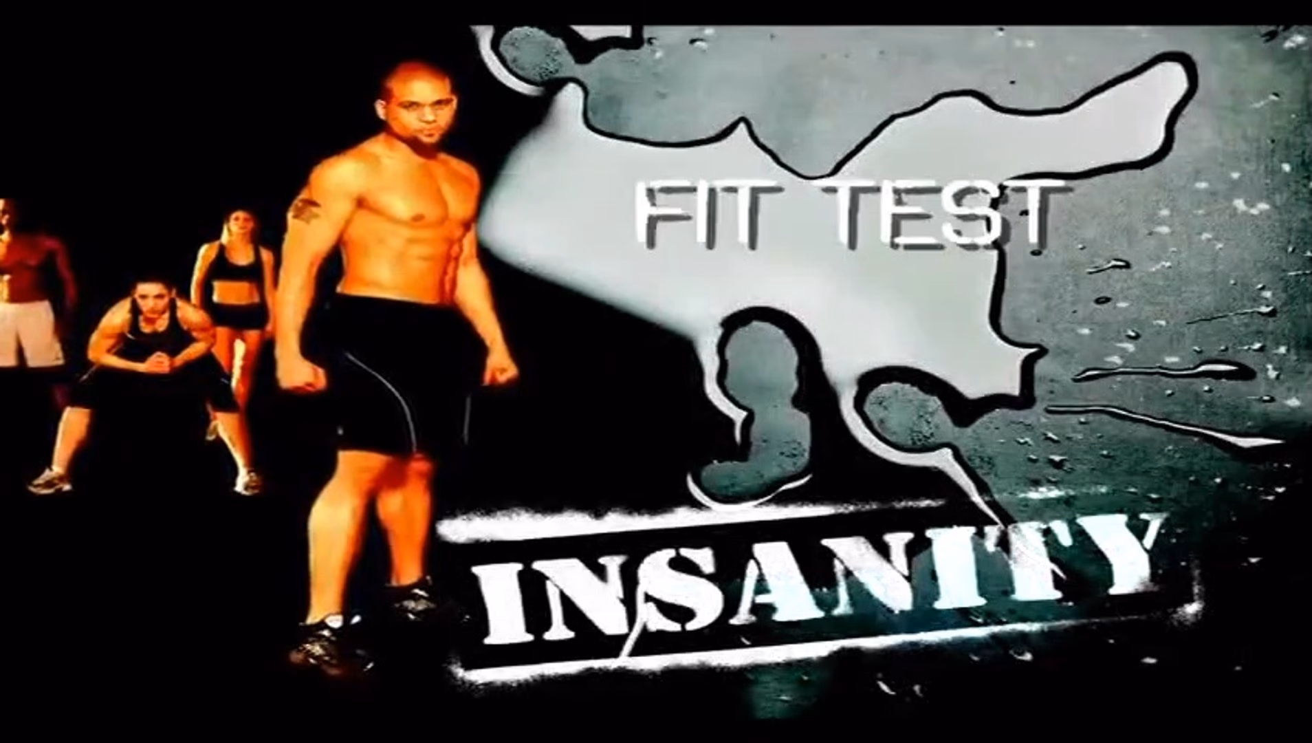What exercises are in the insanity fit test?
