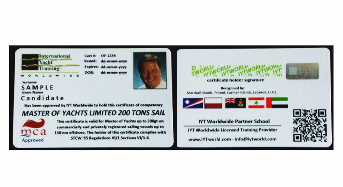 What is an IYT Master of yachts course?