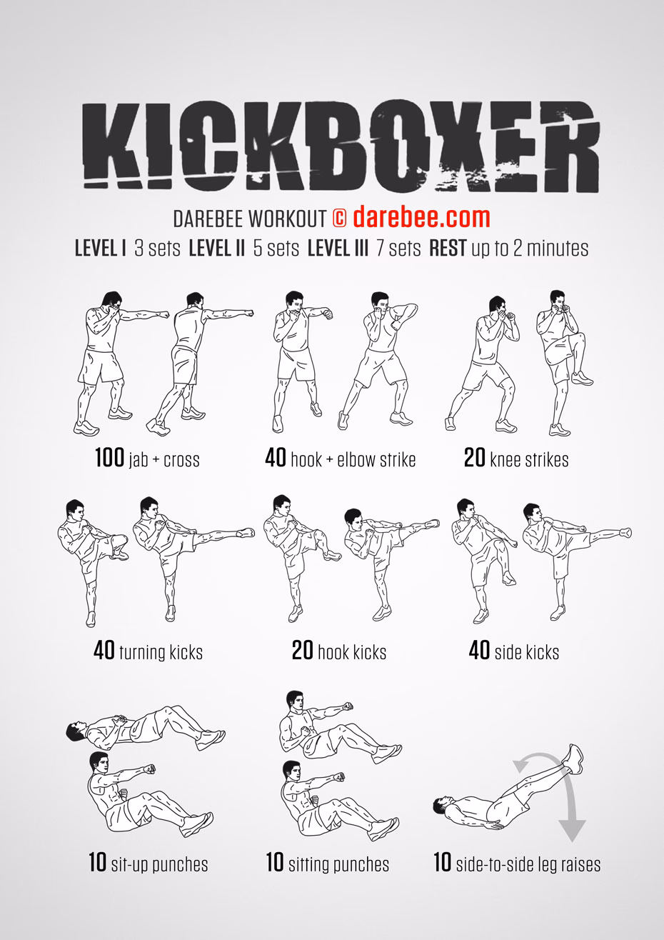 How do you do a kickboxing workout?