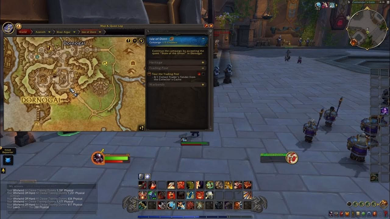 Where can I find PvP training dummy?