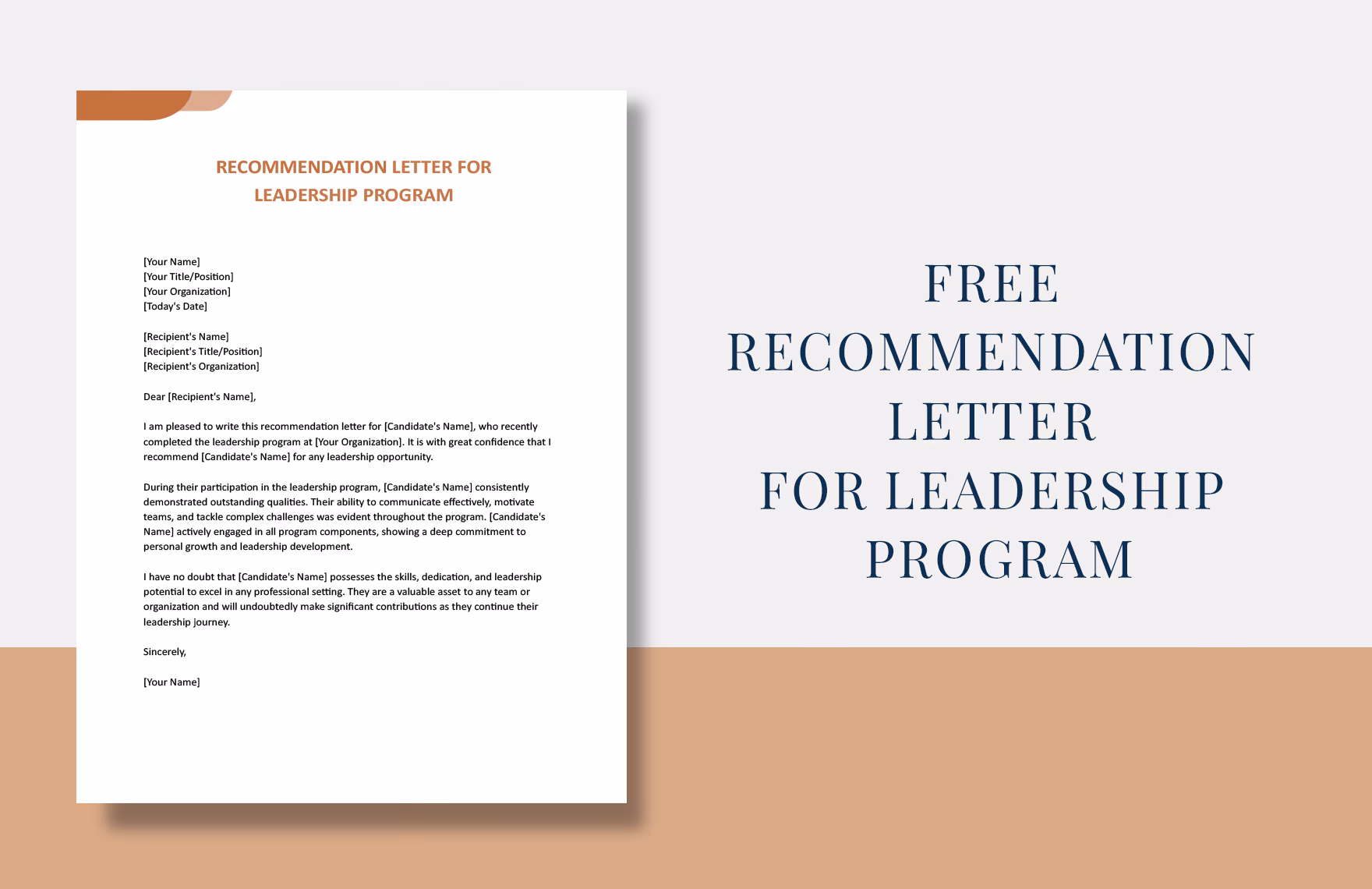 What is a recommendation letter for friend for training recipients?