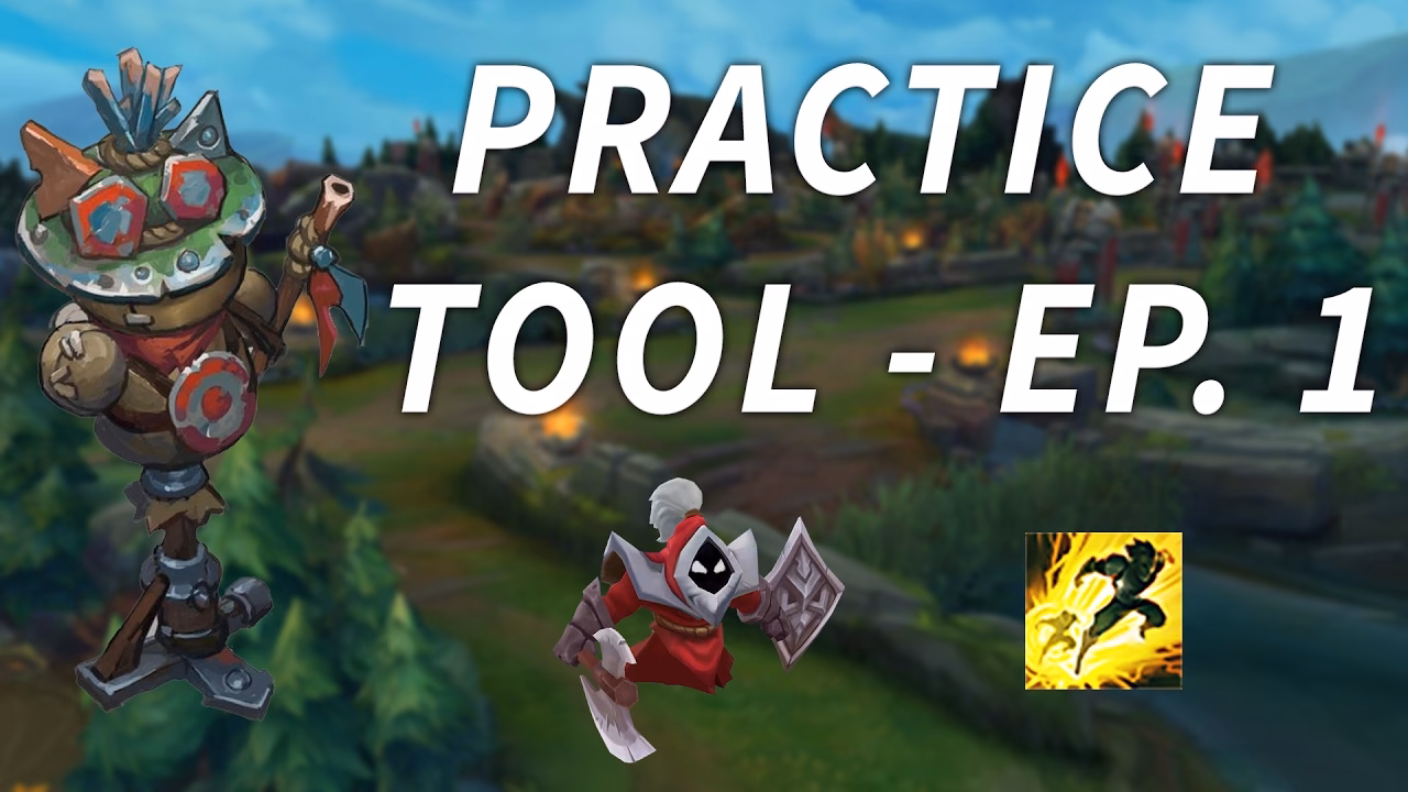 How do I use the League of Legends practice tool?