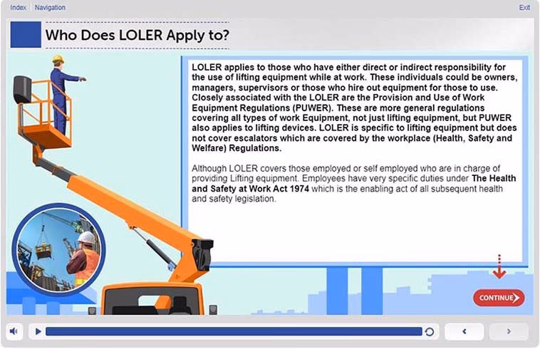 What is a LOLER competent person training course?