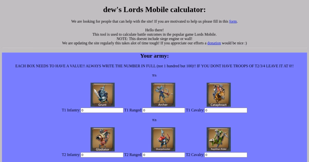 How many troop calculators are there?