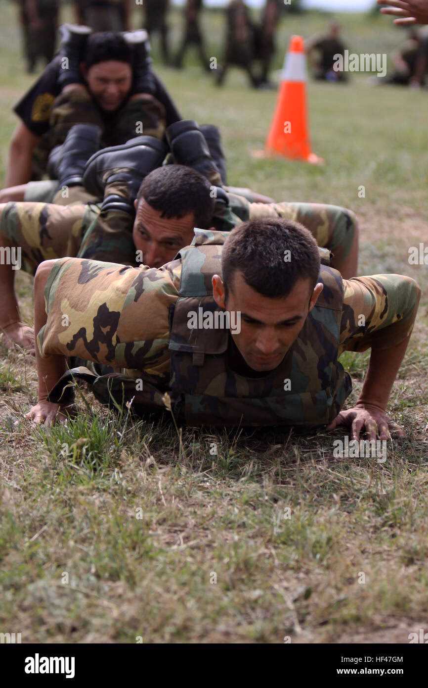 Where is the US military training center in Macedonia?