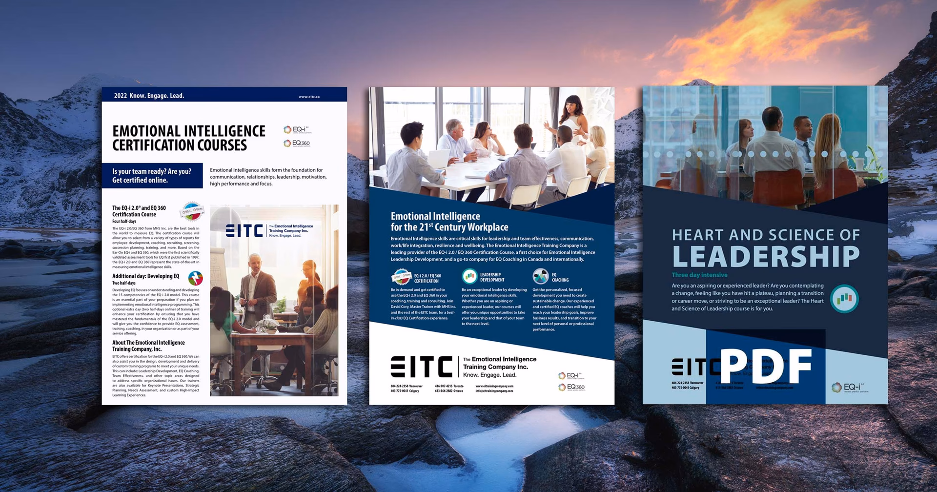 What is a corporate training brochure?