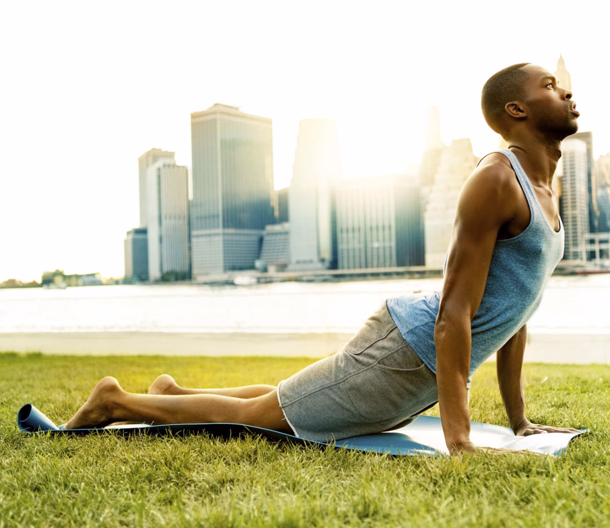 Why is Bridge pose a good exercise for men?