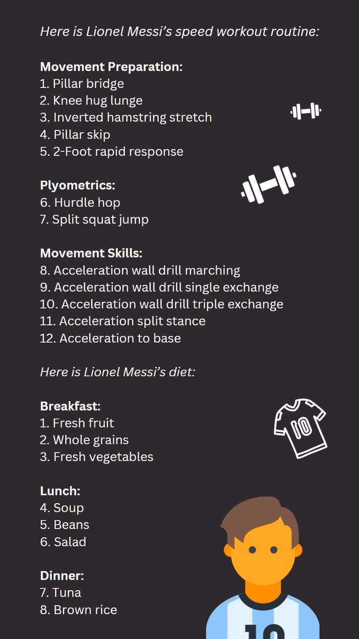 How often does Lionel Messi workout?