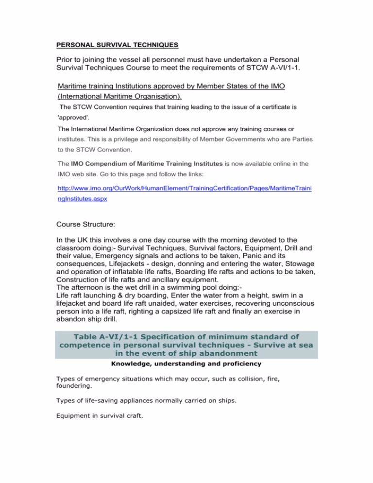 What should a training manual contain?