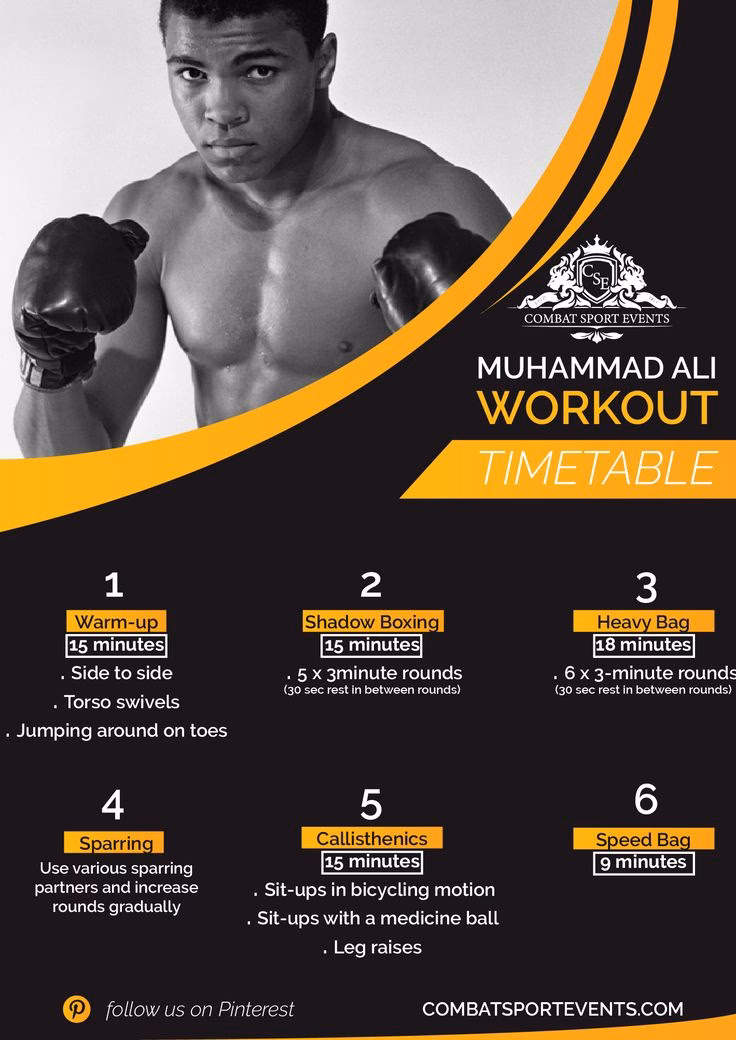 What is Ali's training like in fight camp?