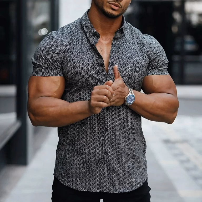 What is a muscle-fit dress shirt?