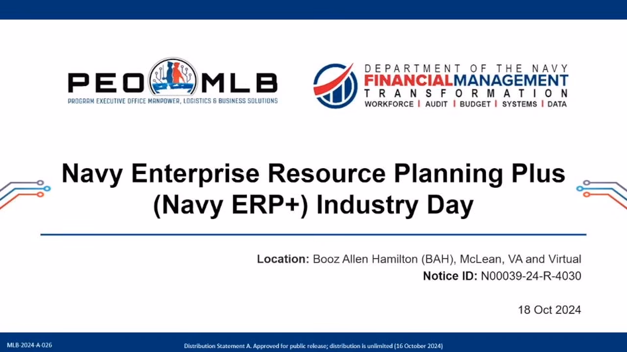 What is Navy enterprise resource planning (ERP)?