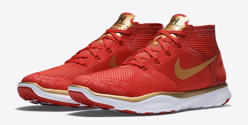 Will Kevin Hart's Nike training shoes come with a swoosh?