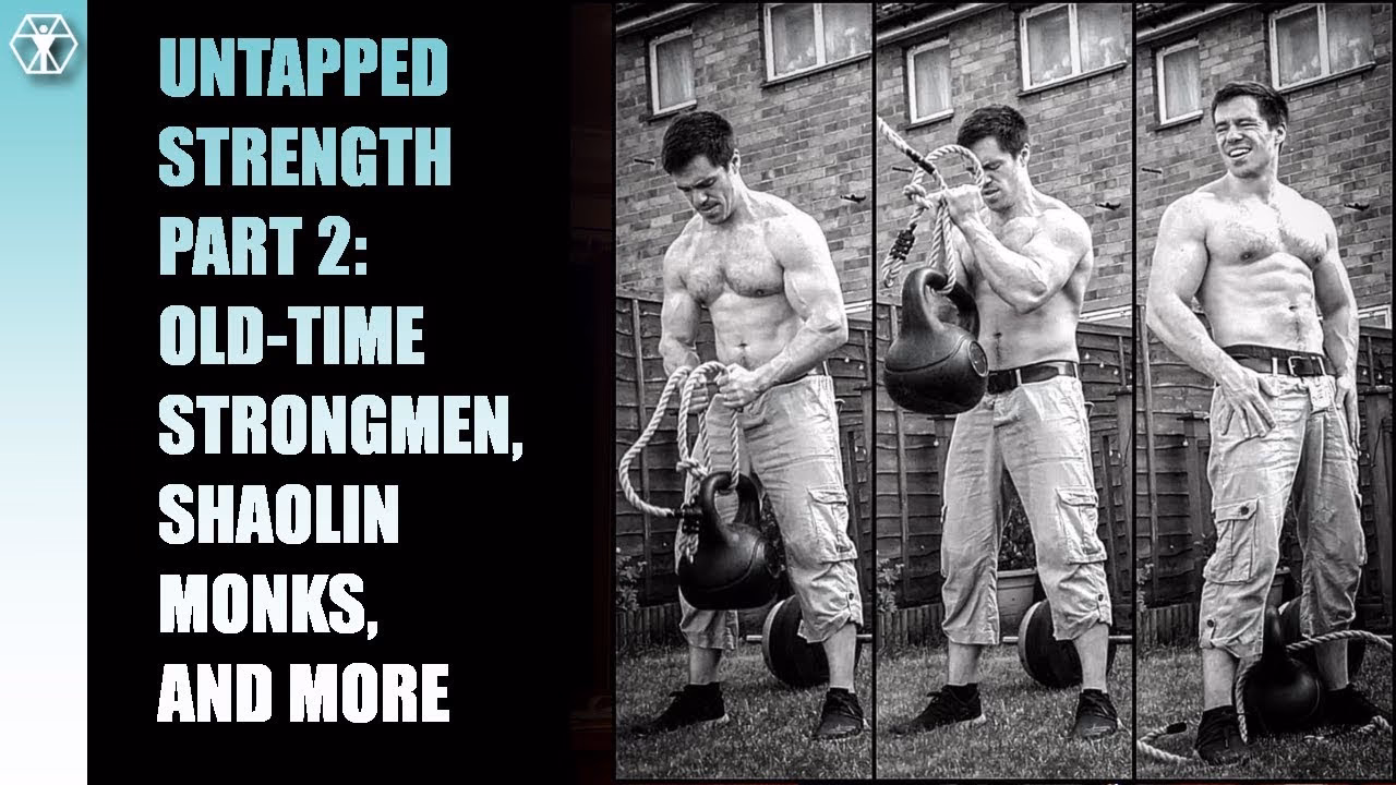 What was the commonality in training of old-time strongmen?