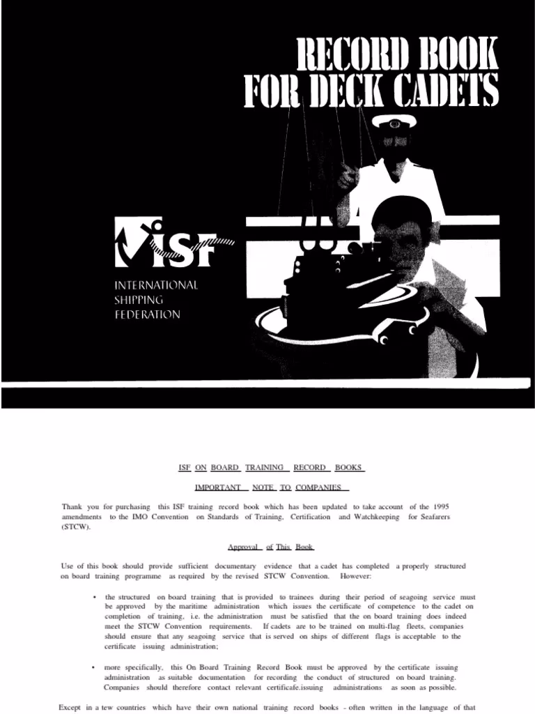 Does ICs have a new on board training record book for deck ratings?