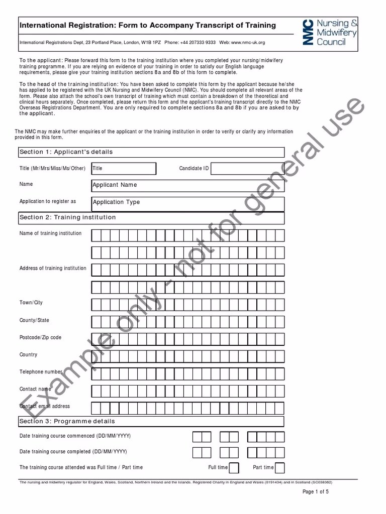 Do I need a transcript of my training?