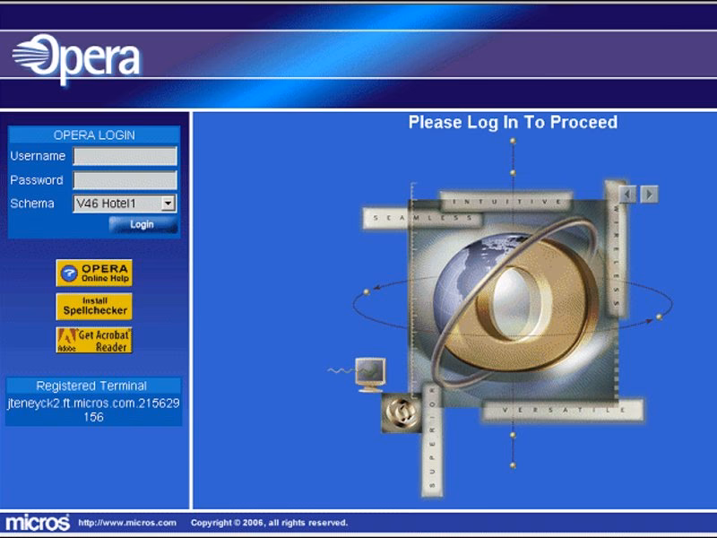 What is opera PMS hotel booking software training?