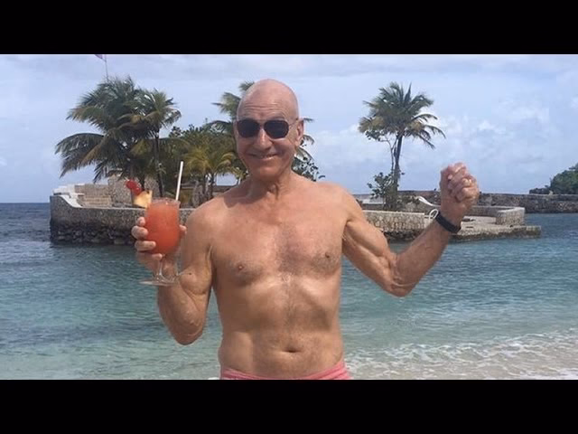 Does Patrick Stewart have ABS at 75?