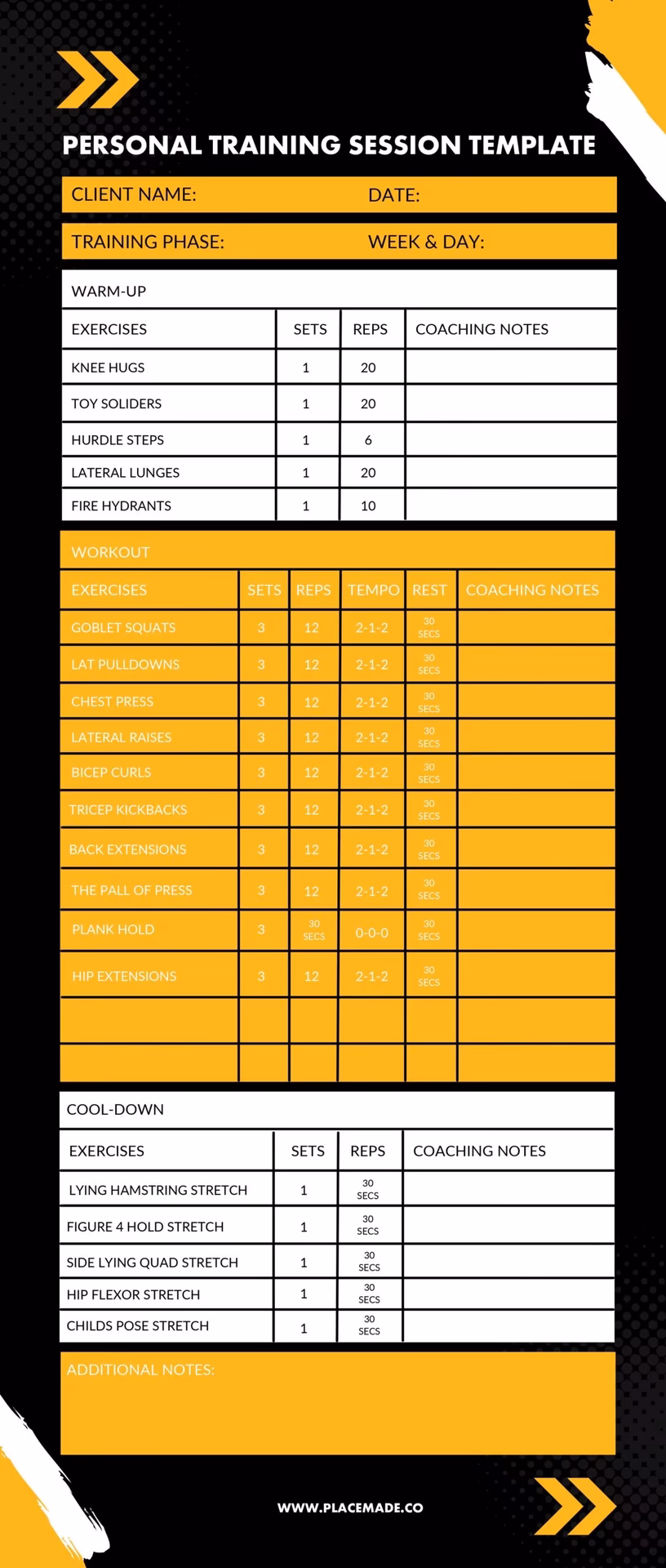 Do you need a workout plan for your personal training business?