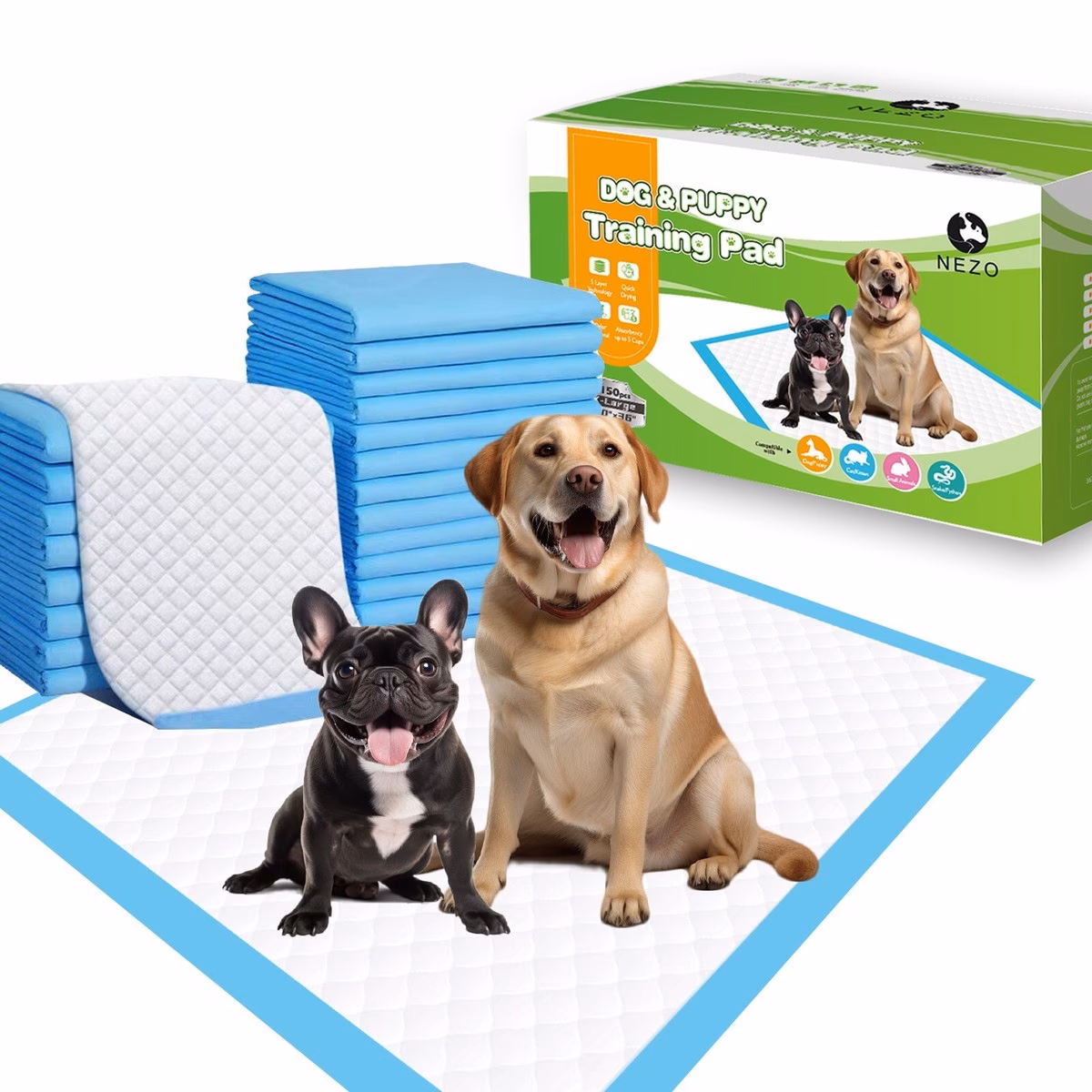 What are the different types of dog training pads?