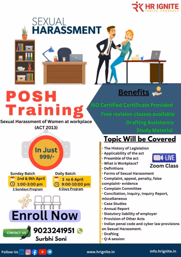 Why is posh training important?