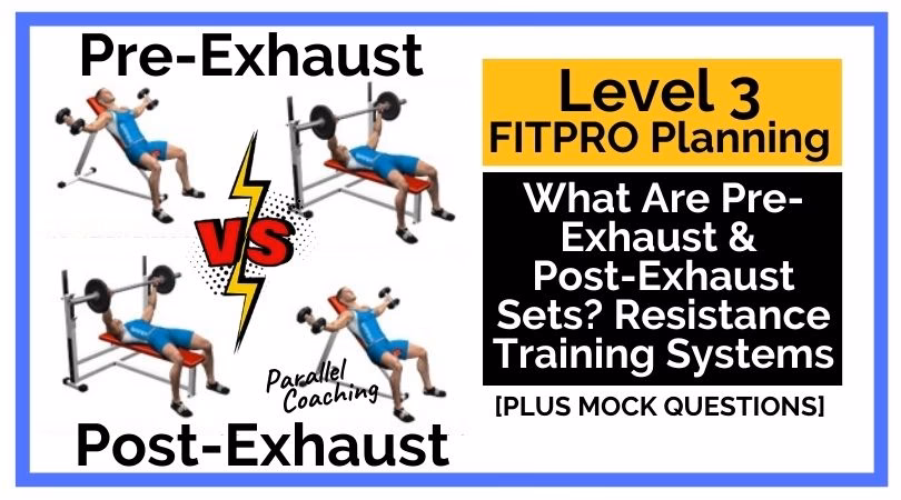 How do you do a Pre-Exhaust exercise?