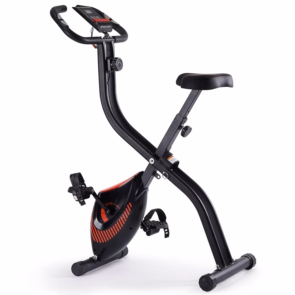 What are the dimensions of the Pro fitness feb1000 folding exercise bike?