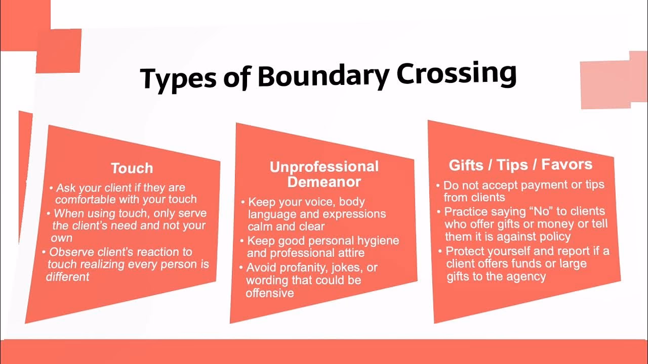 What are professional boundaries?