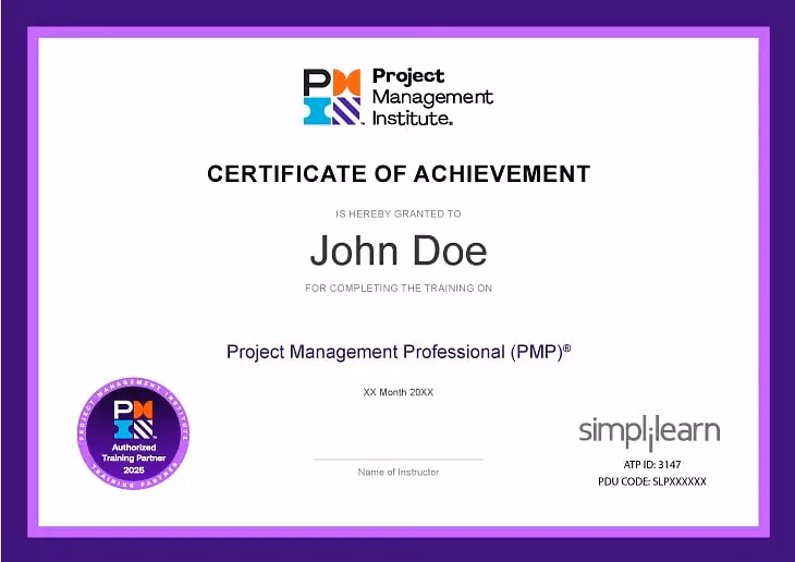 What is a PMP training course?